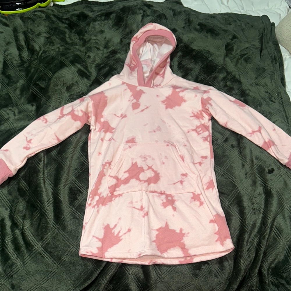Pink Tie-Dye Hoodie